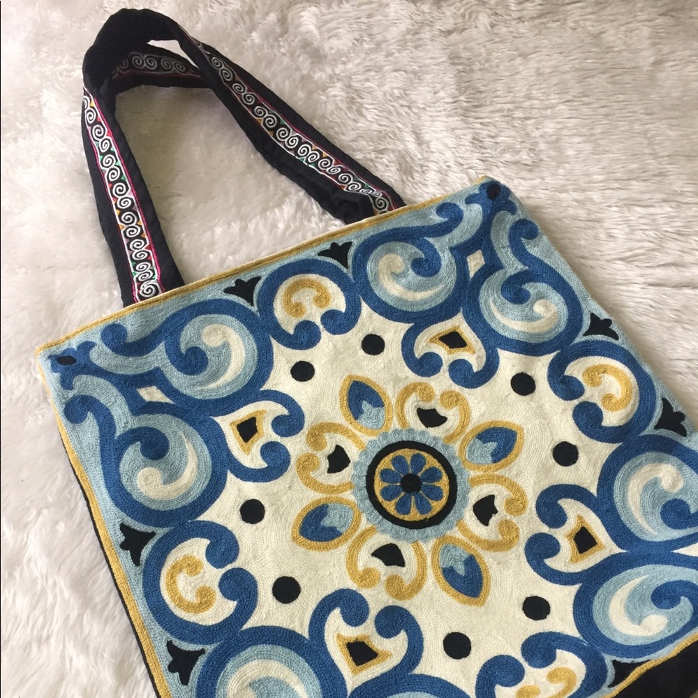 Flower bag - Blue
